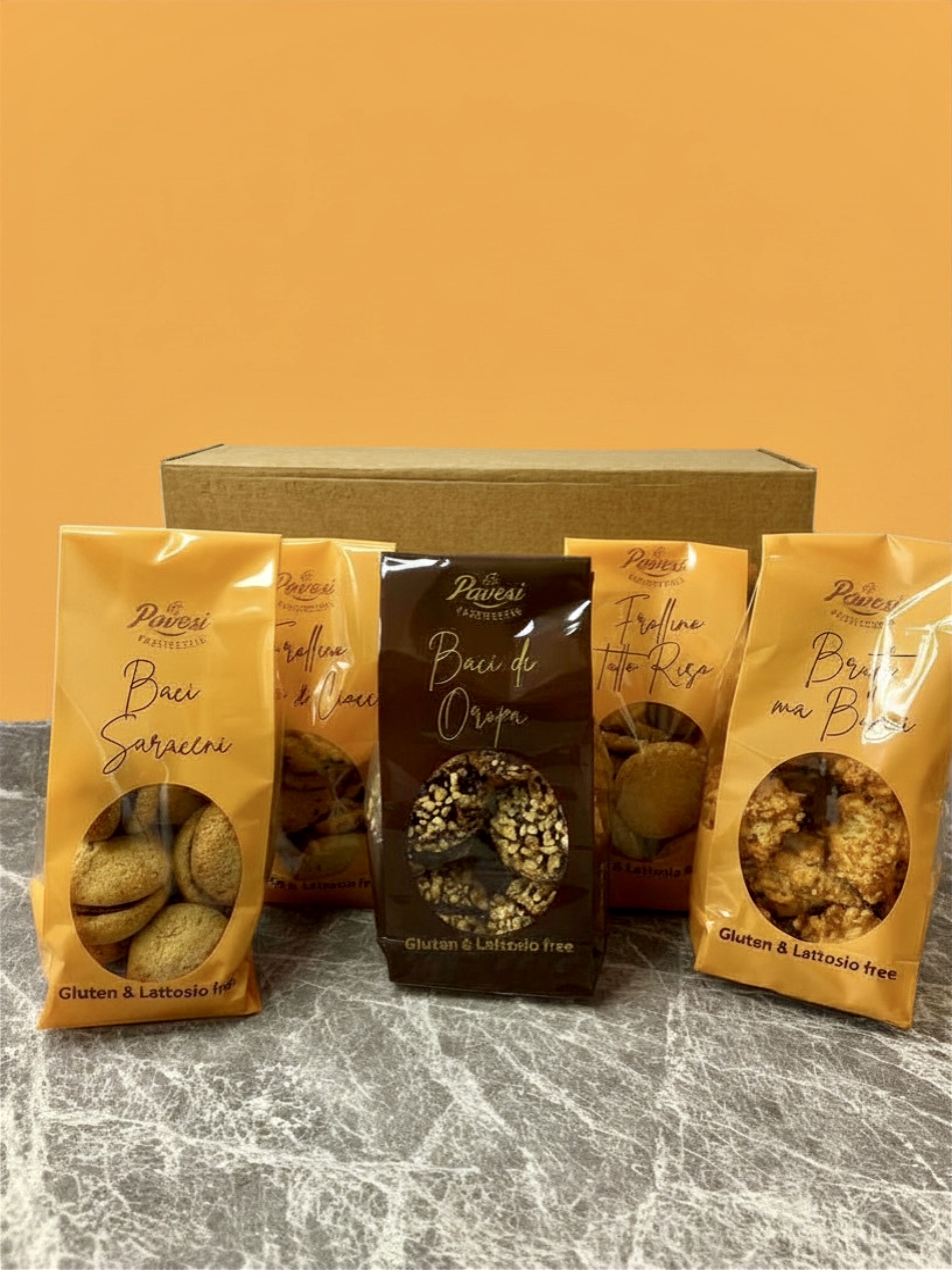 Box degustazione I cinque sensi  SENZA GLUTINE E SENZA LATTOSIO
